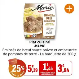 Coccimarket Plat cuisiné marie offre