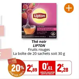 Coccimarket Thé noir lipton offre