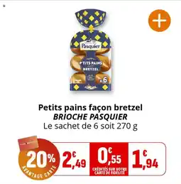 Coccimarket Petits pains façon bretzel brioche pasquier offre