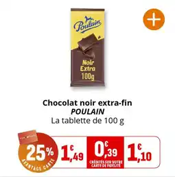 Coccimarket Chocolat noir extra-fin poulain offre