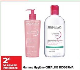 Carrefour CREALINE BIODERMA Gamme Hygiène offre