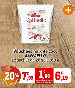 Coccimarket Bouchées noix de coco raffaello offre