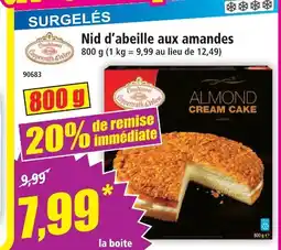 Norma Nid d'abeille aux amandes offre