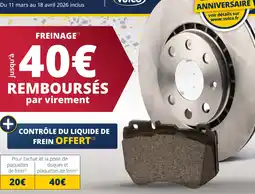 Vulco Vulco freinage jusqu'à 40€ remboursés par virement offre