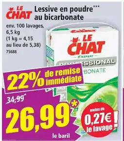 Norma Le chat lessive en poudre au bicarbonate offre