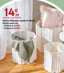Maxi Bazar Panier bloomy corde h.26cm offre
