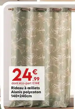 Maxi Bazar Rideau à œillets offre