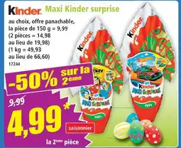 Norma Kinder maxi kinder surprise offre