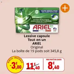 Coccimarket Lessive capsule tout en un ariel offre