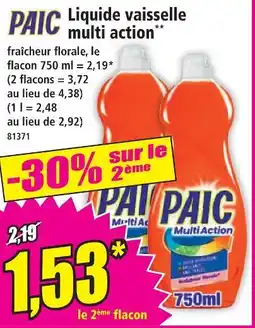 Norma Paic liquide vaisselle multi action offre