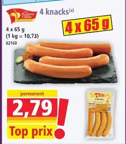 Norma Les régions à table 4 knacks offre