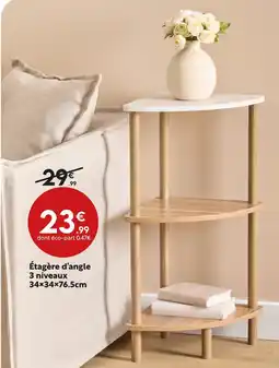 Maxi Bazar Étagère d'angle 3 niveaux offre