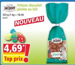 Norma Jacquot friture chocolat pleine au lait offre