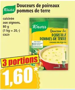Norma Knorr douceurs de poireaux pommes de terre offre