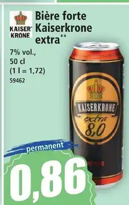 Norma Kaiser krone bière forte extra offre