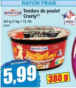 Norma Maitre coq tenders de poulet crusty offre