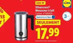 Lidl Silvercrest mousseur à lait offre