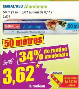 Norma Embal'alu aluminium offre