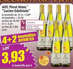 Norma Lucien edelstein aoc pinot blanc offre