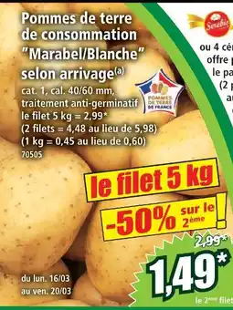 Norma Pommes de terre de consommation offre