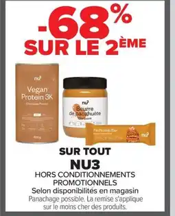 Carrefour NU3 Sur tout offre