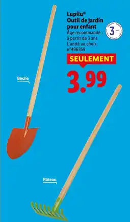 Lidl Lupilu outil de jardin pour enfant - bêche offre