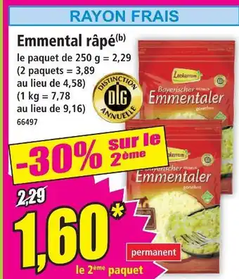 Norma Emmental râpé offre