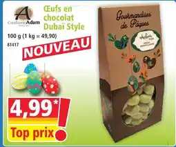 Norma Œufs en chocolat dubai style offre