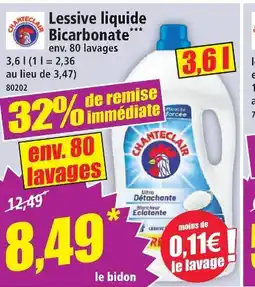 Norma Chanteclair lessive liquide bicarbonate offre