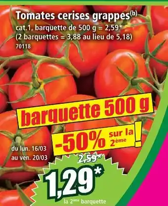 Norma Tomates cerises grappes offre