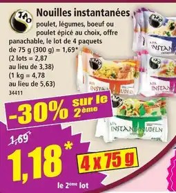 Norma Tao nouilles instantanées offre