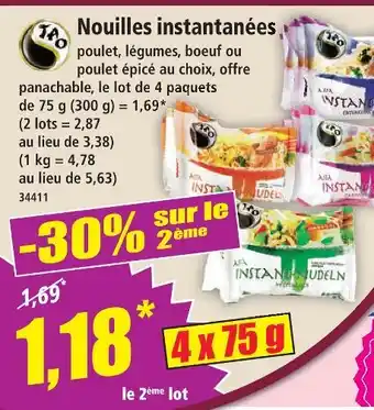 Norma Tao nouilles instantanées offre