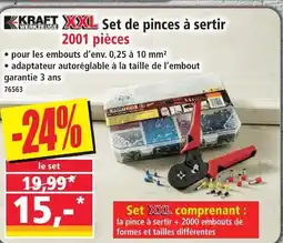 Norma Kraft werkzeuge xxl set de pinces à sertir offre