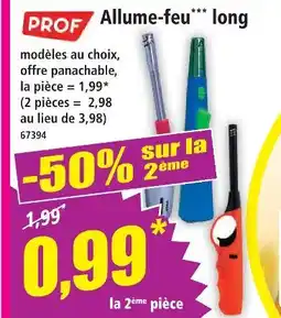 Norma Prof allume-feu long offre