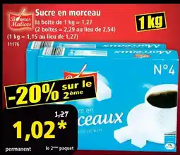 Norma Bonnes malices sucre en morceau offre