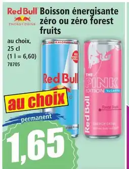 Norma Red bull boisson énergisante zéro ou zéro forest fruits offre