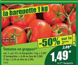 Norma Tomates en grappes offre
