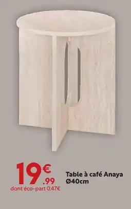 Maxi Bazar Table à café anaya ø40cm offre
