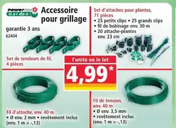 Norma Powerfix garden set de tendeurs de fil, 4 pièces offre