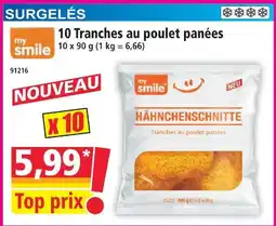 Norma My smile 10 tranches au poulet panées offre