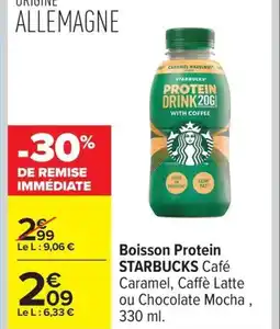 Carrefour STARBUCKS Boisson Protein offre
