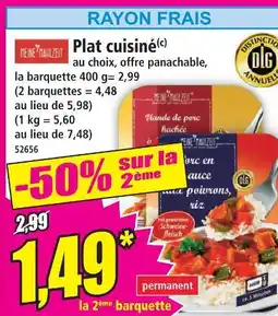 Norma Plat cuisiné offre