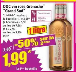 Norma Grenache doc vin rosé grenache grand sud offre