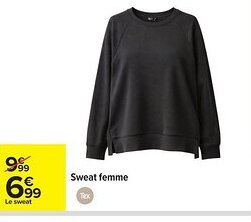 Carrefour TEX Sweat femme offre