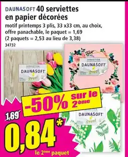 Norma Daunasoft 40 serviettes en papier décorées offre