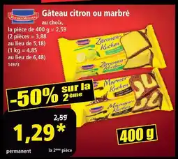 Norma Kuchen meister gâteau citron offre