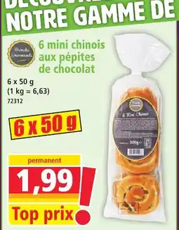 Norma 6 mini chinois aux pépites de chocolat offre