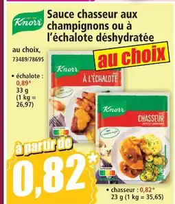 Norma Knorr sauce chasseur aux champignons offre