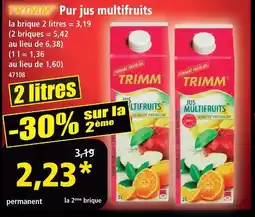 Norma Trimm pur jus multifruits offre