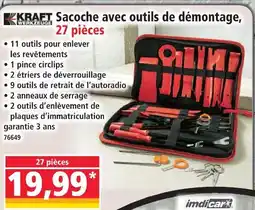 Norma Sacoche avec outils de démontage offre